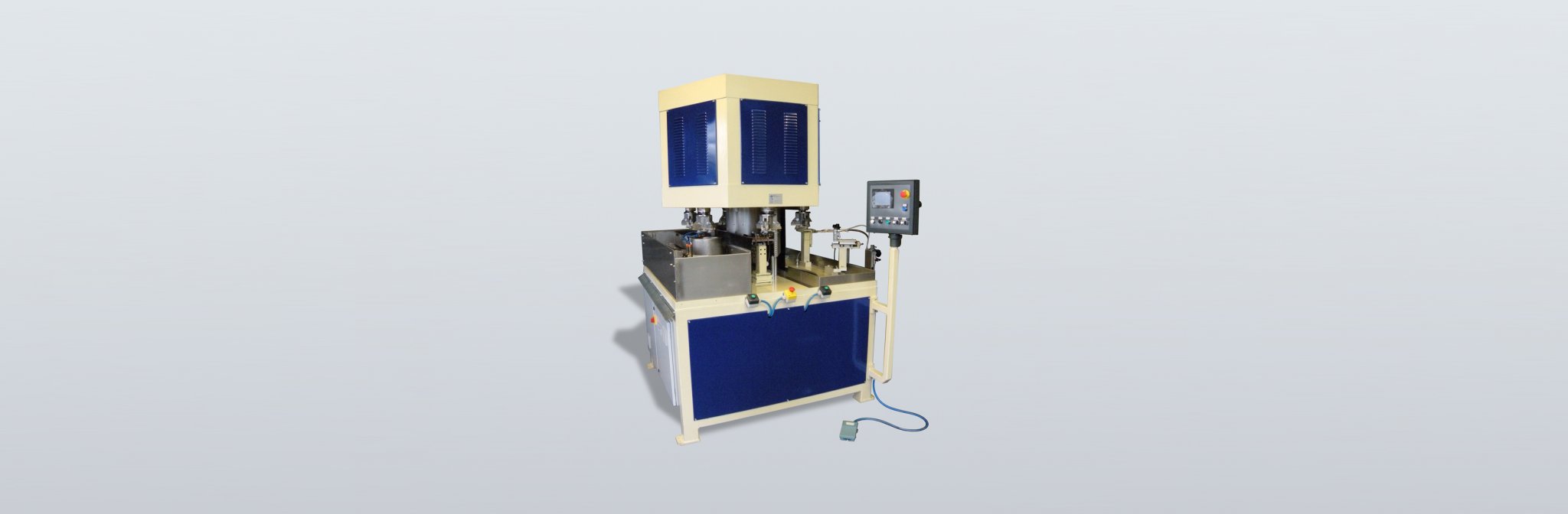 Transfer machines for glass processing.